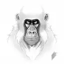 Mandrill tattoo design idea