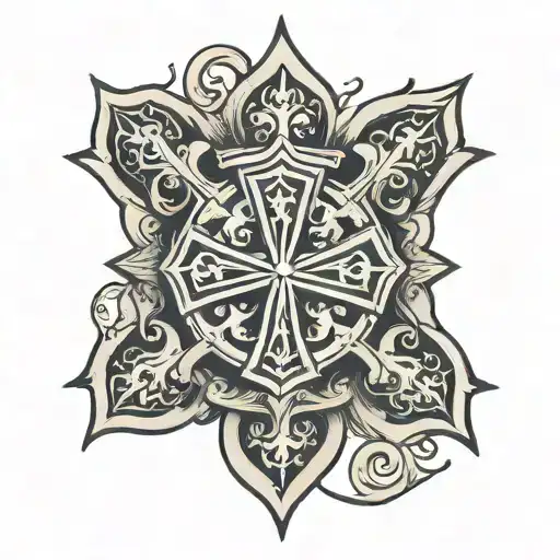 halligan Maltese cross  tattoo design idea