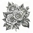 Comparison is the thief of joy as a sleeve and the meaning should be subtle designed use no roses tattoo design idea