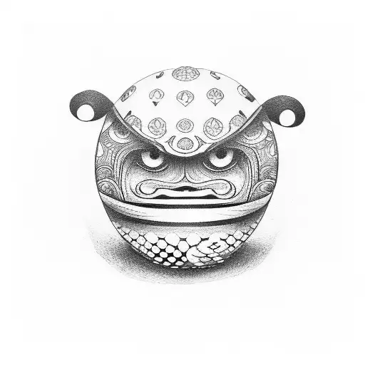Daruma tattoo design idea