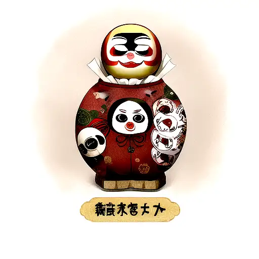 Daruma tattoo design idea