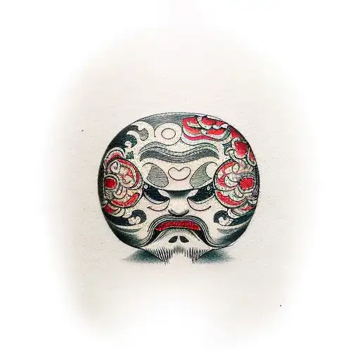 Daruma tattoo design idea