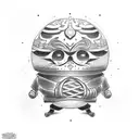 Daruma tattoo design idea