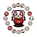 Daruma tattoo design idea