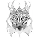 a tatoo involving an irish wolf , a thai elephant and an english lion with the intiials FF somewhere tattoo design idea