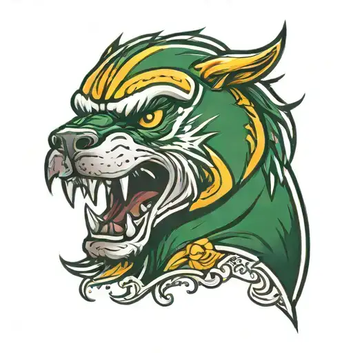 memorial green bay packers griffin  tattoo design idea
