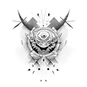 Dopamin in combination with hiking tattoo design idea