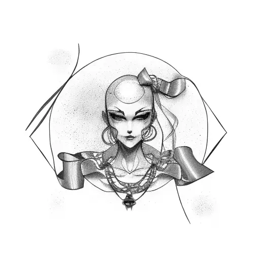 closed fist with a broken chain and a ribbon wrapped around it tattoo design idea