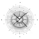 clock 3:30 steampunk tattoo design idea