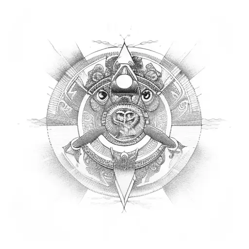 dios sol inca  tattoo design idea