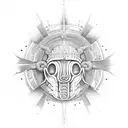 dios sol inca viracocha tattoo design idea