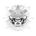 dios sol inca viracocha tattoo design idea