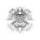 dios sol inca  tattoo design idea