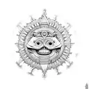 dios sol inca  tattoo design idea