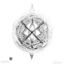 Description of the 7 deadly sins inside the number 13 tattoo design idea