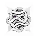 Description of the 7 deadly sins inside the number 13 tattoo design idea