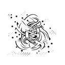 volleyball, strength, determination  tattoo design idea