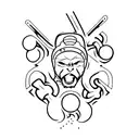 volleyball, strength, determination  tattoo design idea