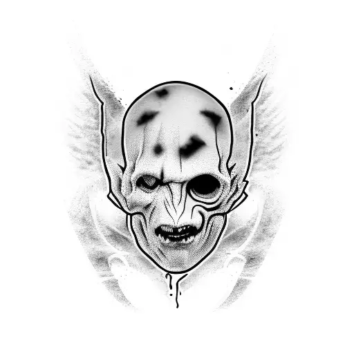 Dark Mark Voldemort tattoo design idea