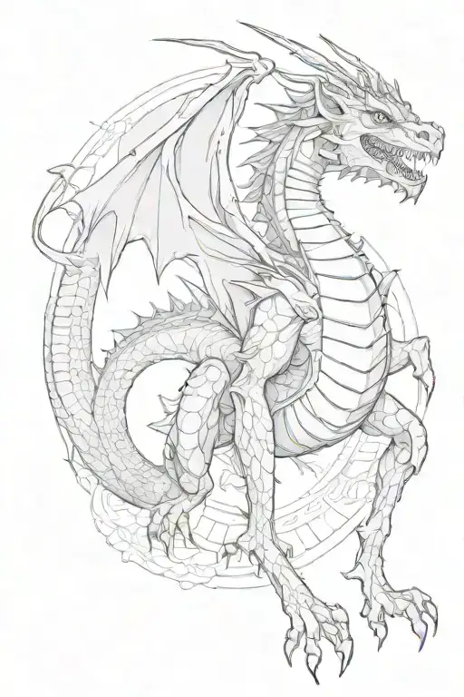 Truman leaving the dome, welsh dragon tattoo design idea