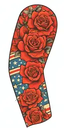american flag forearm sleeve tattoo tattoo design idea