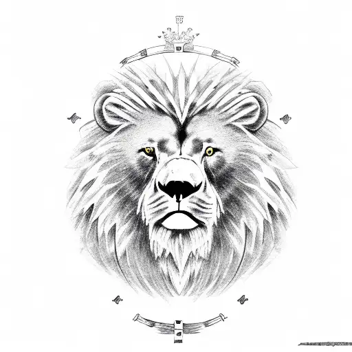 family tree, king, bear, lion, freedom, guns, cross, Jesus ,  tattoo design idea