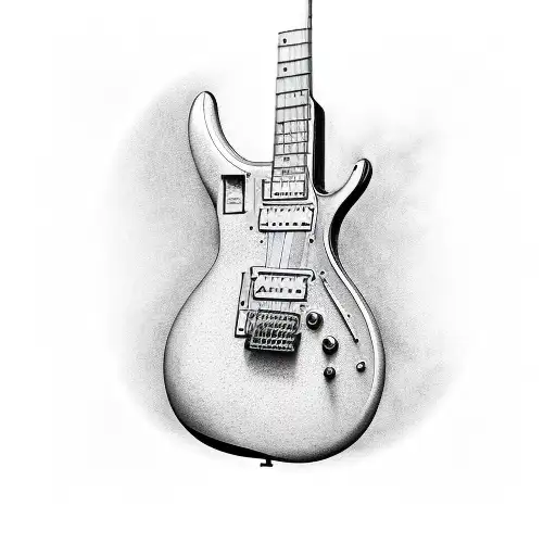 Electric Guitar tattoo design idea