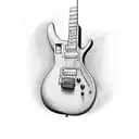 Electric Guitar tattoo design idea