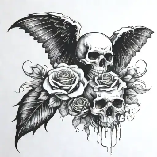 when death takes my hand i will hold you with the other and promise to find you in every lifetime tattoo design idea