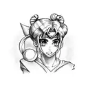 sailor moon feminista  tattoo design idea