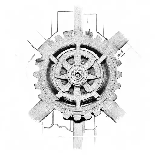 gears tattoo design idea