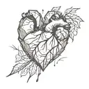 broken heart tattoo design idea