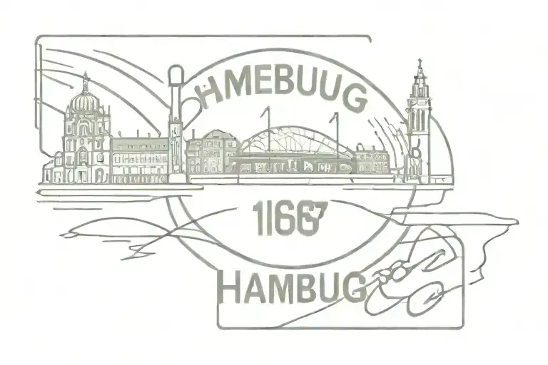 Hamburg Sports Club 1887 tattoo design idea