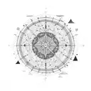 A celestial map with constellations representing the birthdates of each family member tattoo design idea