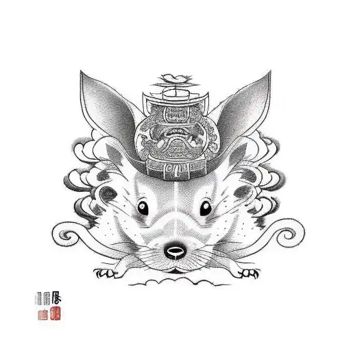 chinese zodiac dog tattoo