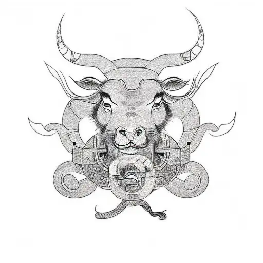 Chinese Zodiac Ox art vector illustration 36107789 Vector Art at Vecteezy