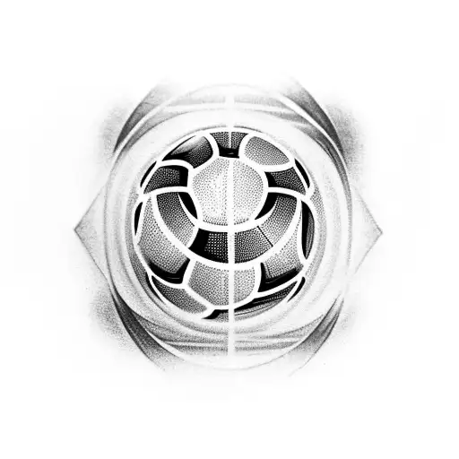 a shoulder tattoo of the Fifa Men's World Cup trophy. please incorporate a "$" into the globe part.  tattoo design idea