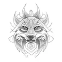 SKOLL AND HATI tattoo design idea