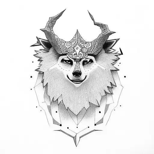 princess mononoke tattoo design idea