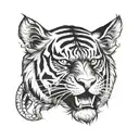 tiger and dragon tattoo design idea