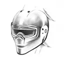 f1 driver from 90's tattoo design idea