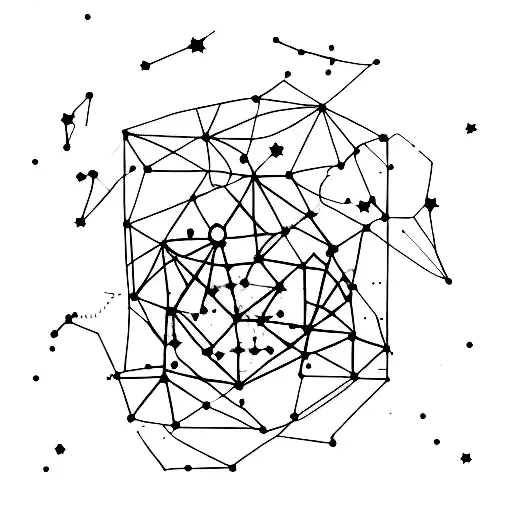 the constellation of the big dipper tattoo design idea
