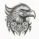 eagle face tattoo tattoo design idea