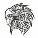 eagle face tattoo tattoo design idea