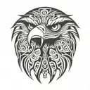 eagle face tattoo tattoo design idea