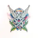 caduceus  tattoo design idea