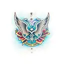 caduceus  tattoo design idea