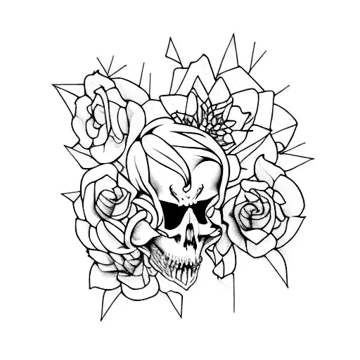 dark grunge tattoo design idea