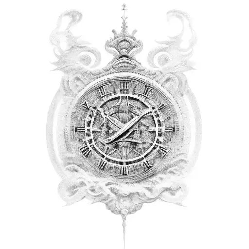 6 roman numeral inside of borjgali tattoo design idea