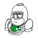 Omni Man bust  tattoo design idea